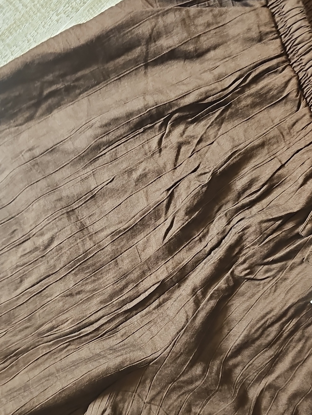 NWT Streetwear Society Pants Wide Leg Pull On Small Brown Lightweight - Picture 3 of 5